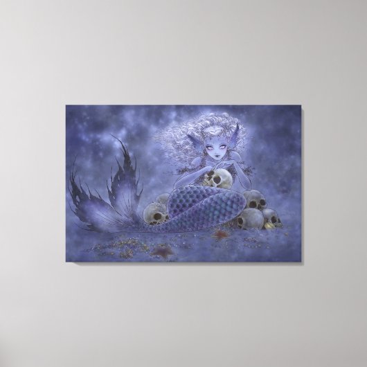 Fantasy Art Wrapped Canvas Print - Donkere Zeemeer (Voorkant)