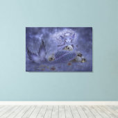 Fantasy Art Wrapped Canvas Print - Donkere Zeemeer (Insitu (Houten vloer))