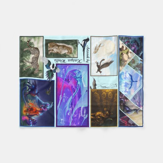Fantasy Artwork van Kaiya Wells Fleece Blanket (Voorkant (Horizontaal))