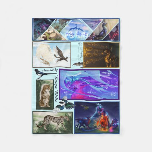 Fantasy Artwork van Kaiya Wells Fleece Blanket Deken (Voorkant)
