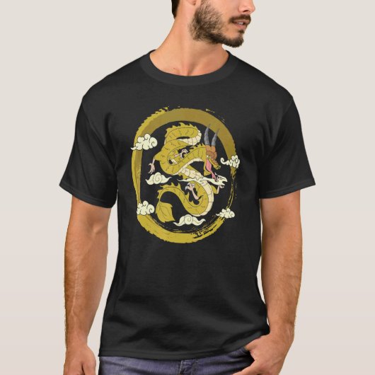 Fantasy Asian Dragon Mysthical Creature Chinese Dr T-shirt (Voorkant)