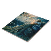"Fantasy at Twilight" door Edward Robert Hughes Tegeltje (Zijkant)