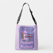 Fantasy Author Unicorn Humor Crossbody Tas (Achterkant)