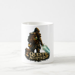 Fantasy Avonturier met Geaccepteerde Queeste Koffiemok