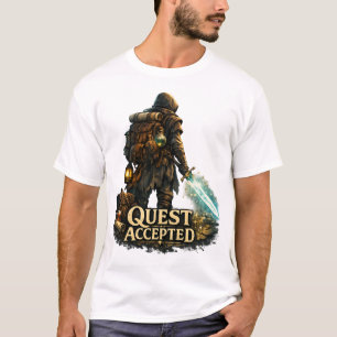 Fantasy Avonturier met Geaccepteerde Queeste T-shirt