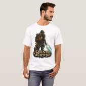 Fantasy Avonturier met Geaccepteerde Queeste T-shirt (Voorkant volledig)