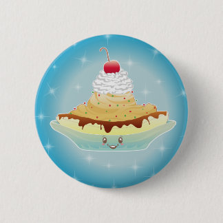 Fantasy bananasplit ronde button 5,7 cm