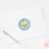 Fantasy Bananasplit Ronde Sticker (Envelop)