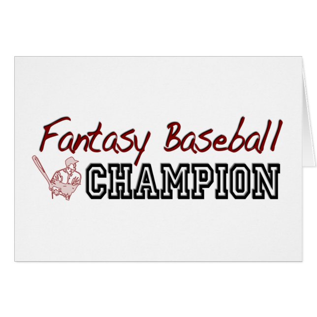 Fantasy Baseball Champion (Voorkant Horizontaal)