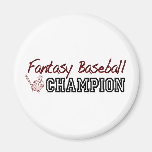 Fantasy Baseball Champion Magneet (Voorkant)
