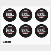 Fantasy Baseball Champion Ronde Sticker (Vel)
