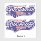 Fantasy Baseball Champion Sticker (Vel)