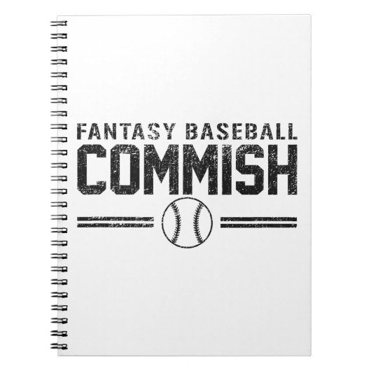 Fantasy Baseball Commish Notitieboek (Voorkant)