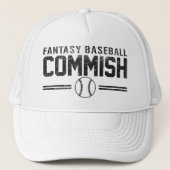 Fantasy Baseball Commish Trucker Pet (Voorkant)
