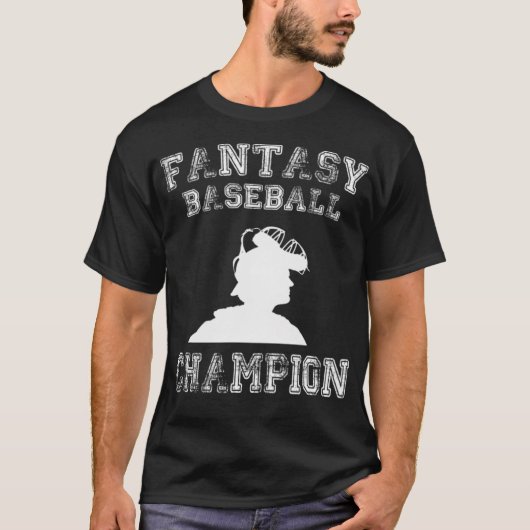 Fantasy Baseball Design Champion baseball heart s  T-shirt (Voorkant)