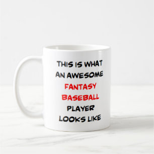 fantasy baseball player, geweldige koffiemok