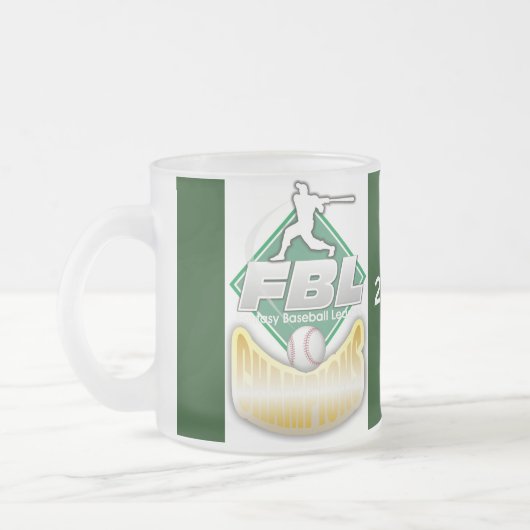 Fantasy Baseball Trophy Matglas Koffiemok (Links)