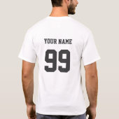 Fantasy Baseball - Uw teamnaam T-shirt (Achterkant)
