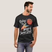 Fantasy Basketball Draft League Kosmische Stijl T-shirt (Voorkant volledig)