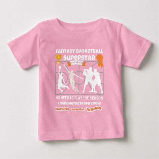 Fantasy basketball superstar over T-Shirt (Voorkant)