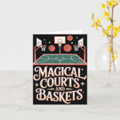 Fantasy Basketbalveld Magische Draft Spelstijl Kaart (Gele Bloem)