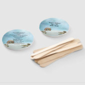 Fantasy Beach Thema Huwelijksprogramma Fan Handwaaier (Niet-gemonteerd)