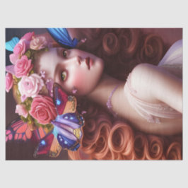 Fantasy Beauful Fairy Princess Decoupage Tissuepapier