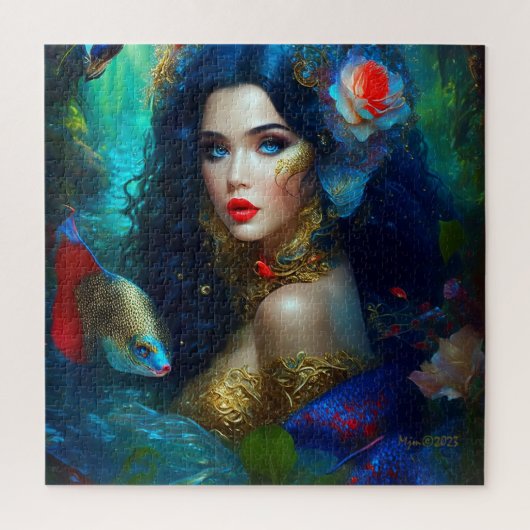 Fantasy Beauful Mermaid 1 Legpuzzel (Verticaal)