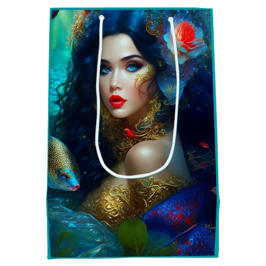Fantasy Beauful Mermaid 1 Medium Cadeauzakje (Achterkant)