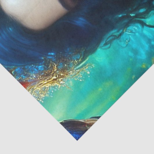 Fantasy Beauful Mermaid 1-ontkoppeling Tissuepapier (Detail)