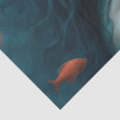 Fantasy Beauful Mermaid Princess Decoupage Tissuepapier (Detail)