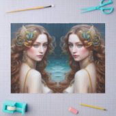 Fantasy Beauful Mermaid Princess Decoupage Tissuepapier (Craft)