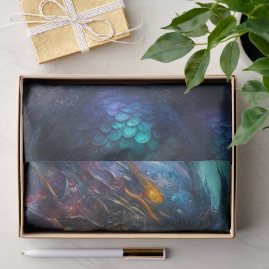 Fantasy Beauful Mermaid Princess Decoupage Tissuepapier (Geschenk)