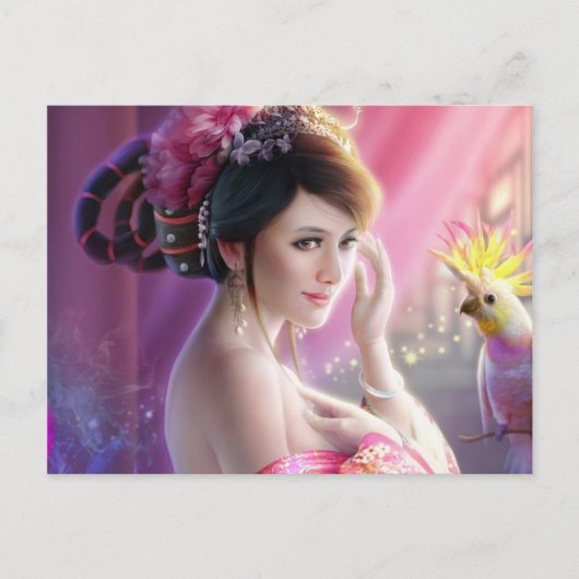 Fantasy Beauty 01 Briefkaart (Voorkant)