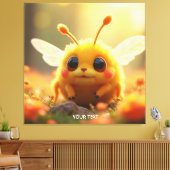 Fantasy Bee Bug Sun Canvas Afdruk (Insitu (Woonkamer))