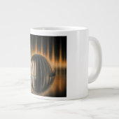 Fantasy Beeld Bronzen Halfdome Op Gereflecteerd Op Grote Koffiekop (Voorkant rechts)