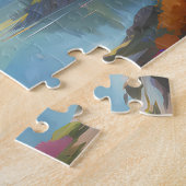 fantasy berglandschap legpuzzel (Zijkant)