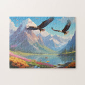 fantasy berglandschap legpuzzel (Horizontaal)