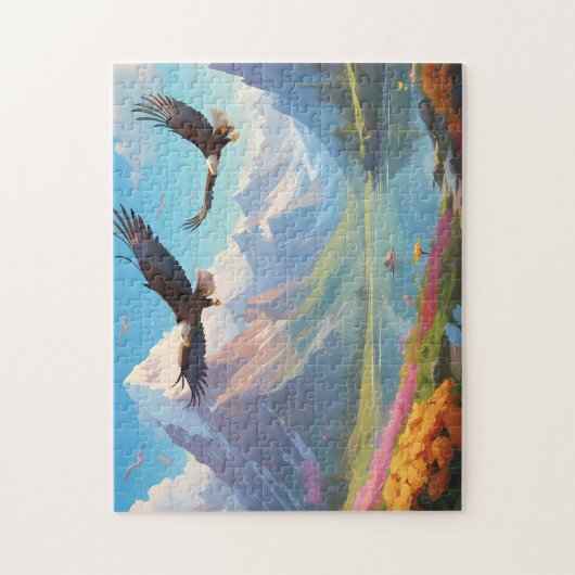 fantasy berglandschap legpuzzel (Verticaal)