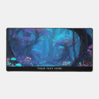 Fantasy Betoverd Paddenstoelenbos Blauw Magisch Li Bureaumat