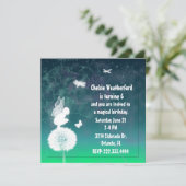 Fantasy Birthday Party Invitation Kaart (Staand voorkant)