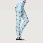 Fantasy Birthday Unicorn Rainbow en Clouds Leggings (Rechts)