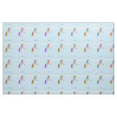 Fantasy Birthday Unicorn Rainbow en Clouds Stof (Fat Quarter)