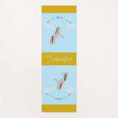 Fantasy Birthday Unicorn Rainbow en Clouds Yogamat (Voorkant)