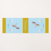 Fantasy Birthday Unicorn Rainbow en Clouds Yogamat (Voorkant (horizontaal))