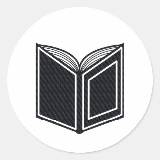 Fantasy Black Obsidian Dragon Scales boek Ronde Sticker