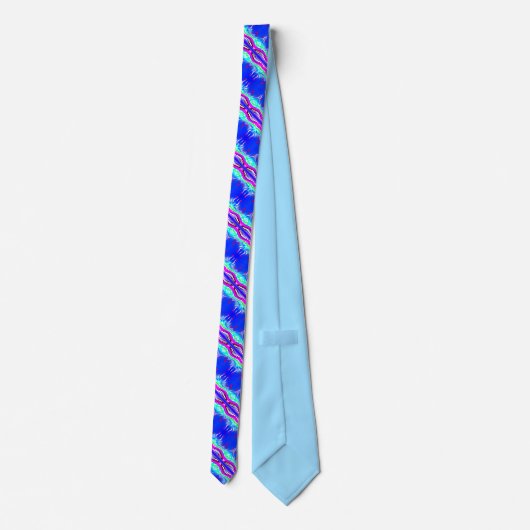 Fantasy blauw stropdas (Achterkant)