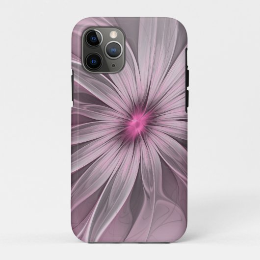 Fantasy Bloem Abstract Pr Plum Bloemige Fractale K Case-Mate iPhone Case (Achterkant)