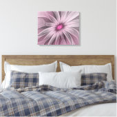 Fantasy Bloem Abstract Prume Bloemige Fractale Kun Canvas Afdruk (Insitu (Slaapkamer))