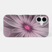 Fantasy Bloem Abstract Prume Bloemige Fractale Kun iPhone 16 Hoesje (Achterkant horizontaal)